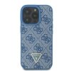 Guess GUHCP16LP4TDSCPB iPhone 16 Pro6.3 niebieski/blue hardcase Leather Metal Logo Strass Crossbody