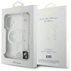 Guess GUHMP16MHGCRELST iPhone 16 Plus6.7 przeźroczysty/transparent hardcase IML Glitter With Pearl Strap MagSafe