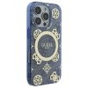 Guess GUHMP16LH4PYEEB iPhone 16 Pro 6.3 niebieski/blue hardcase IML Peony On 4G Background MagSafe