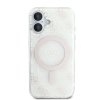 Guess GUHMP16SH4DTEH iPhone 16 6.1 biały/white hardcase IML 4G Background MagSafe