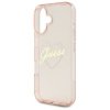 Guess GUHCP16SHCHGSPP iPhone 16 6.1 różowy/pink hardcase IML Heart
