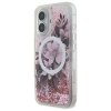 Guess GUHMP16SLFMWTP iPhone 166.1 różowy/pink hardcase Liquid Glitter Flower MagSafe
