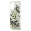 Guess GUHMP16SLFMWTE iPhone 166.1 beżowy/beige hardcase Liquid Glitter Flower MagSafe