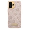 Guess GUHMP16SU4GPRP iPhone 16 6.1 różowy/pink hardcase 4G Logo Plate MagSafe