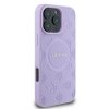Guess GUHMP16LPSAPSMEU iPhone 16 Pro6.3 fioletowy/purple hardcase Saffiano Peony Classic Logo MagSafe