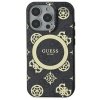 Guess GUHMP16LH4PYEEK iPhone 16 Pro 6.3 czarny/black hardcase IML Peony On 4G Background MagSafe