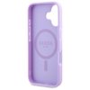 Guess GUHMP16MPSAPSMEU iPhone 16 Plus    6.7 fioletowy/purple hardcase Saffiano Peony Classic Logo MagSafe