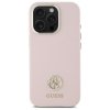 Guess GUHCP16XM4DGPP iPhone 16 Pro Max   6.9 jasnoróżowy/pink hardcase Silicone Logo Strass 4G