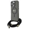 Guess GUHMP16LHCTSGNSK iPhone 16 Pro     6.3 czarny/black hardcase Crossbody Cord Script MagSafe