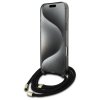 Guess GUHMP16LHCTSGNSK iPhone 16 Pro     6.3 czarny/black hardcase Crossbody Cord Script MagSafe