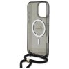 Guess GUHMP16LHCTSGNSK iPhone 16 Pro     6.3 czarny/black hardcase Crossbody Cord Script MagSafe