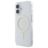 Guess GUHMP16MHFGERET iPhone 16 Plus     6.7 przeźroczysty/transparent hardcase IML Glitter Circle MagSafe