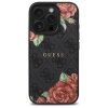 Guess GUHMP16LP4ROPEMCK iPhone 16 Pro    6.3 czarny/black hardcase 4G Flowers Print MagSafe