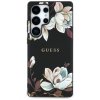Etui Guess Grained Printed Flower        Pattern MagSafe do Samsung Galaxy S25 Ultra czarny