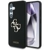 Etui Guess Silicone Big 4G Logo Bottom   Script Samsung Galaxy S25 czarny