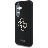 Etui Guess Silicone Big 4G Logo Bottom   Script Samsung Galaxy S25 czarny