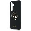 Etui Guess Silicone Big 4G Logo Bottom   Script Samsung Galaxy S25 czarny