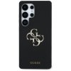 Etui Guess Silicone Big 4G Logo Bottom   Script Samsung Galaxy S25 Ultra czarny