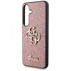 Etui Guess Fixed Glitter Big 4G Metal    Logo do Samsung Galaxy S25 różowy