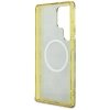 Etui Guess 4G Background Gold            Electroplated Peony Pattern MagSafe do Samsung Galaxy S25 Ultra brązowy