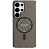 Etui Guess Glitter Circle Classic Logo   MagSafe do Samsung Galaxy S25 Ultra czarny