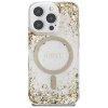 Etui Guess HC Resin Bottom Glitter do    iPhone 16 Pro MagSafe złoty