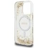Etui Guess HC Resin Bottom Glitter do    iPhone 16 Pro MagSafe złoty