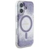 Etui Guess HC Resin Bottom Glitter do    iPhone 16 MagSafe fioletowy