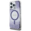 Etui Guess HC Resin Bottom Glitter do    iPhone 16 Pro MagSafe fioletowy