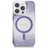 Etui Guess HC Resin Bottom Glitter do    iPhone 16 Pro MagSafe fioletowy