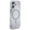 Etui Guess HC Resin Bottom Glitter do    iPhone 16 MagSafe srebrny