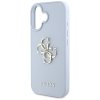 Etui Guess Grained Big 4G Logo Small     Classic Logo do iPhone 16 niebieski