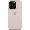 Etui Guess Hot Stamp 4G Pattern Triangle Metal Logo do iPhone 16 Pro Max różowy
