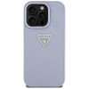 Etui Guess Hot Stamp 4G Pattern Triangle Metal Logo do iPhone 16 Pro fioletowy