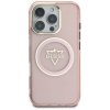 Etui Guess IML Metal Mountain Logo       MagSafe do iPhone 16 Pro różowy