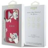 Etui Guess Grained Printed Flower        Pattern MagSafe do iPhone 16 fuksja