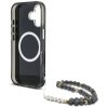 Etui Guess Palm Trees Triangle Pearl     Strap MagSafe do iPhone 16 czarny