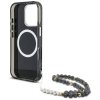 Etui Guess Palm Trees Triangle Pearl     Strap MagSafe do iPhone 16  Pro czarny