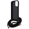 Etui Guess 4G Big Logo Cord Stap         Crossbody do iPhone 16 czarny