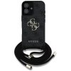 Etui Guess 4G Big Logo Cord Stap         Crossbody do iPhone 16 Plus czarny