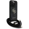 Etui Guess 4G Big Logo Cord Stap         Crossbody do iPhone 16 Pro czarny