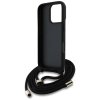 Etui Guess 4G Big Logo Cord Stap         Crossbody do iPhone 16 Pro brązowy
