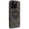 Etui Guess 4G Circle Classic Logo        MagSafe do iPhone 16 Pro brązowy