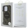 Etui Guess 4G Circle Classic Logo        MagSafe do iPhone 16 Pro Max brązowy