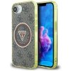 Etui Guess IML Metal Glitter 4G Circle   Triangle MagSafe do iPhone 16e brązowy