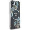 Etui Guess IML Metal Glitter Flowers     Triangle MagSafe do iPhone 16e czarny