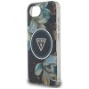 Etui Guess IML Metal Glitter Flowers     Triangle MagSafe do iPhone 16e czarny