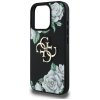 Etui Guess Grained Roses Big 4G logo do  iPhone 16 Pro czarny