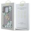 Etui Guess Grained Roses Big 4G logo do  iPhone 16 Pro fioletowy