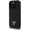 Etui Guess Grained Hot Stamp Peony       Triangle Logo MagSafe do iPhone 16 Pro Max czarny